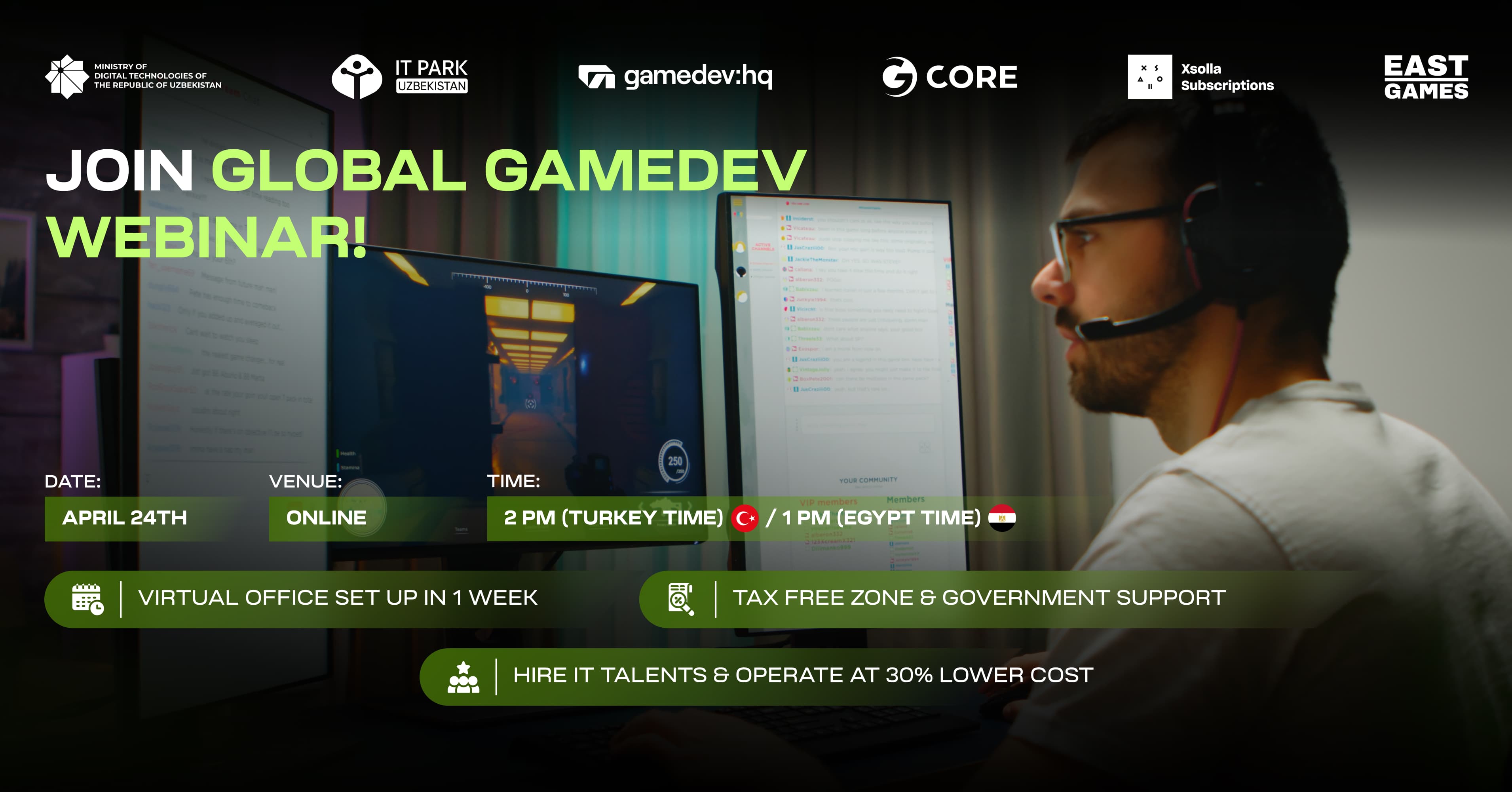 Join IT Park Uzbekistan’s GameDev Webinar!