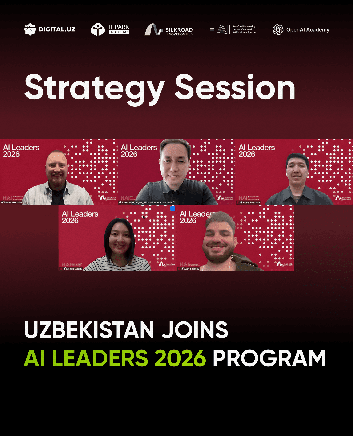 Uzbekistan Launches AI Leaders 2026 Program with Stanford and OpenAI