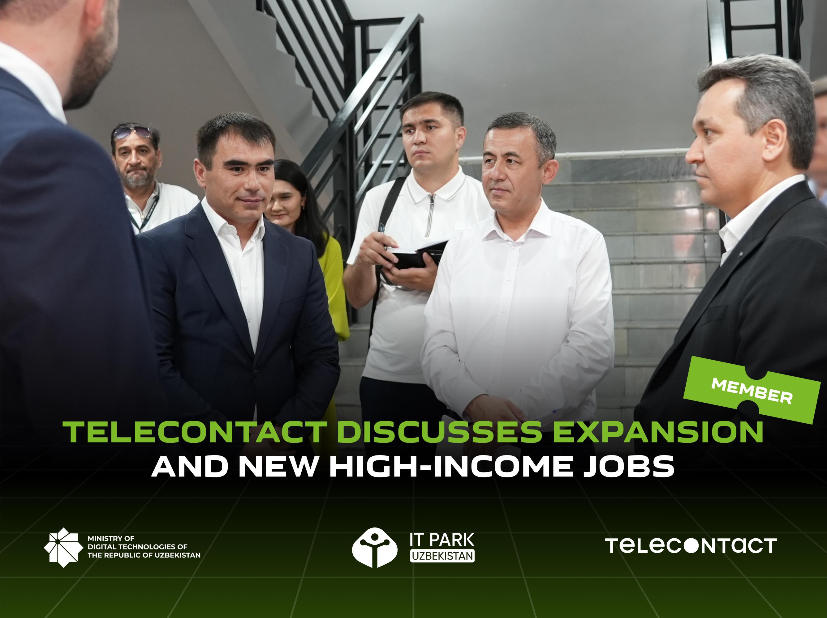 Prospects for the expansion of Telecontact’s operations, attraction of new projects, and growth of high-income jobs discussed