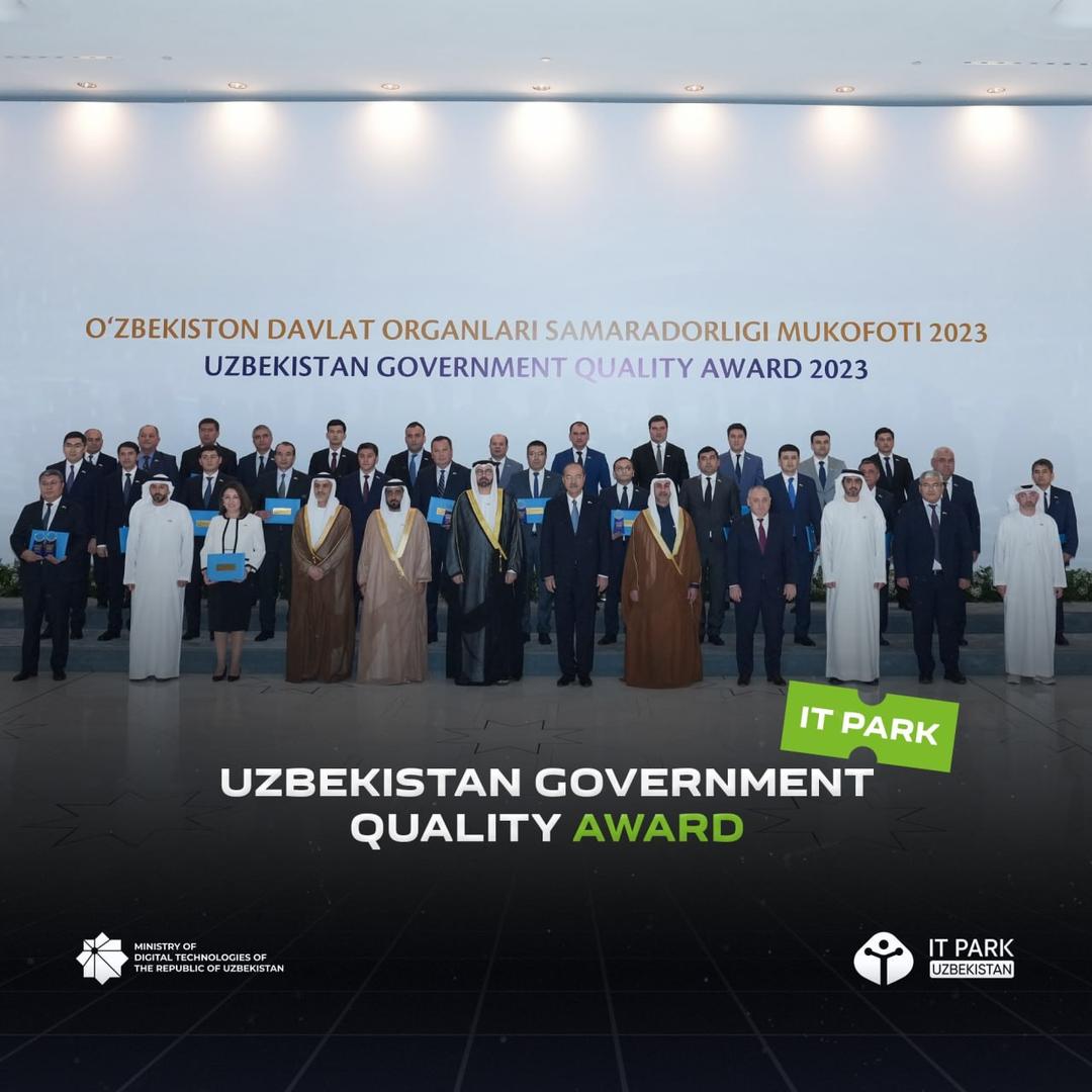 The Ministry of Digital Technologies and IT Park have been honored with the Government Quality Award
