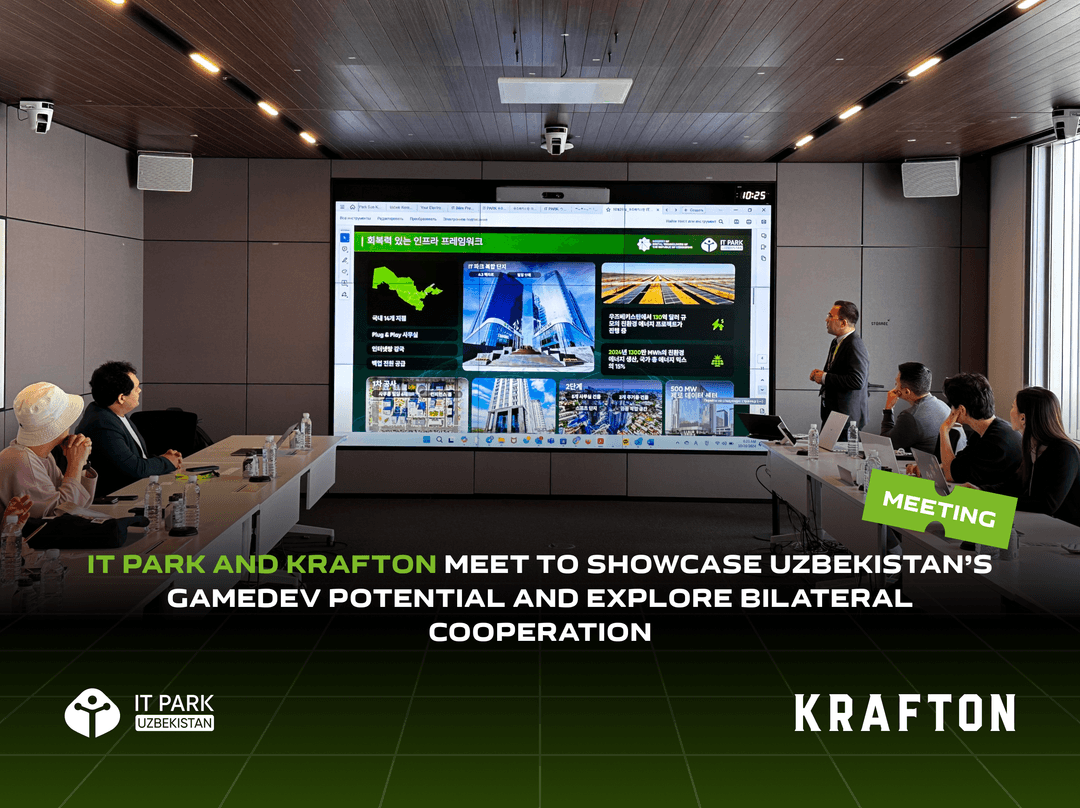 IT Park and Krafton Meet to Showcase Uzbekistan’s GameDev Potential and Explore Bilateral Cooperation
