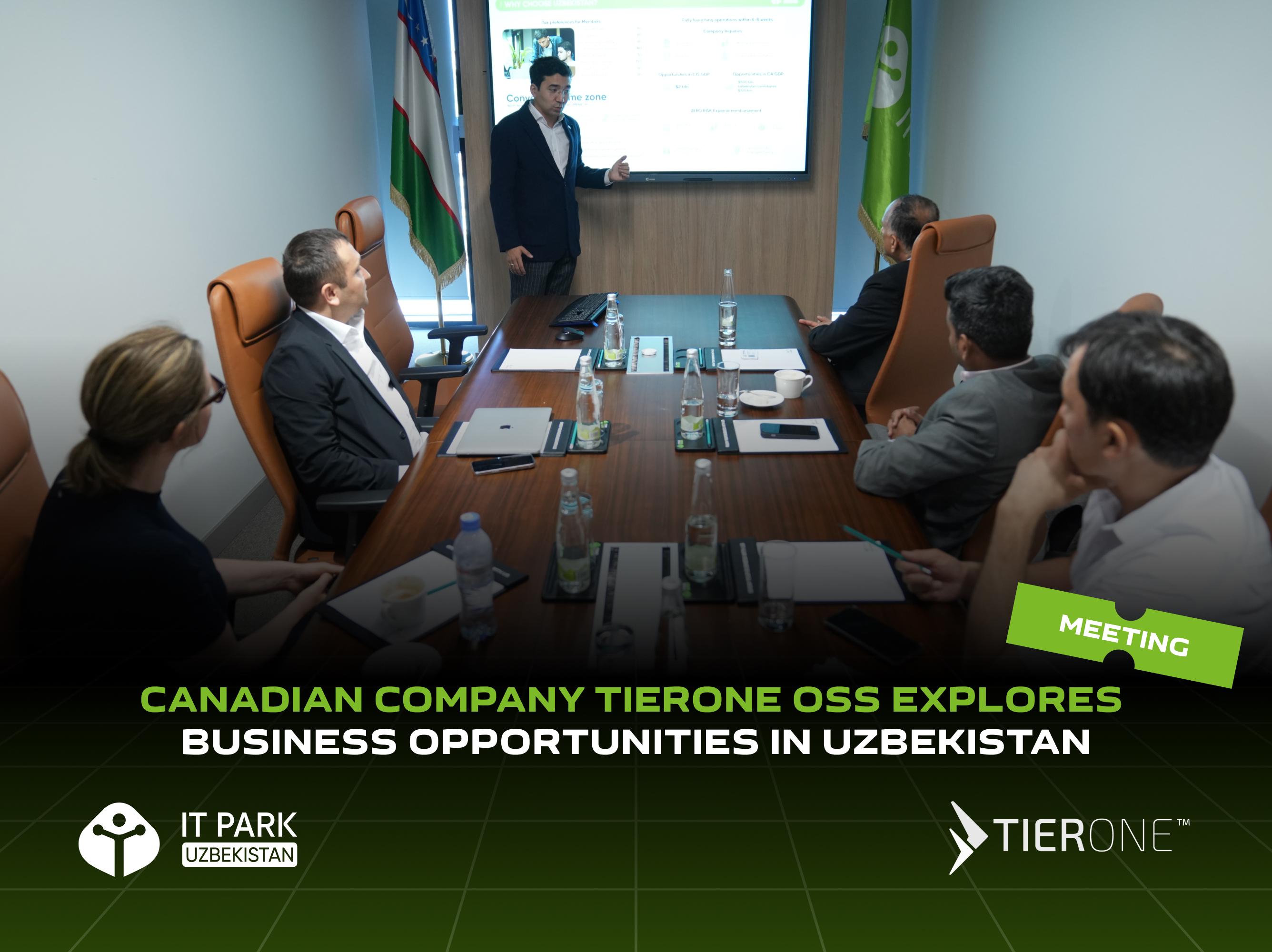 Canadian company TierOne OSS explores business opportunities in Uzbekistan