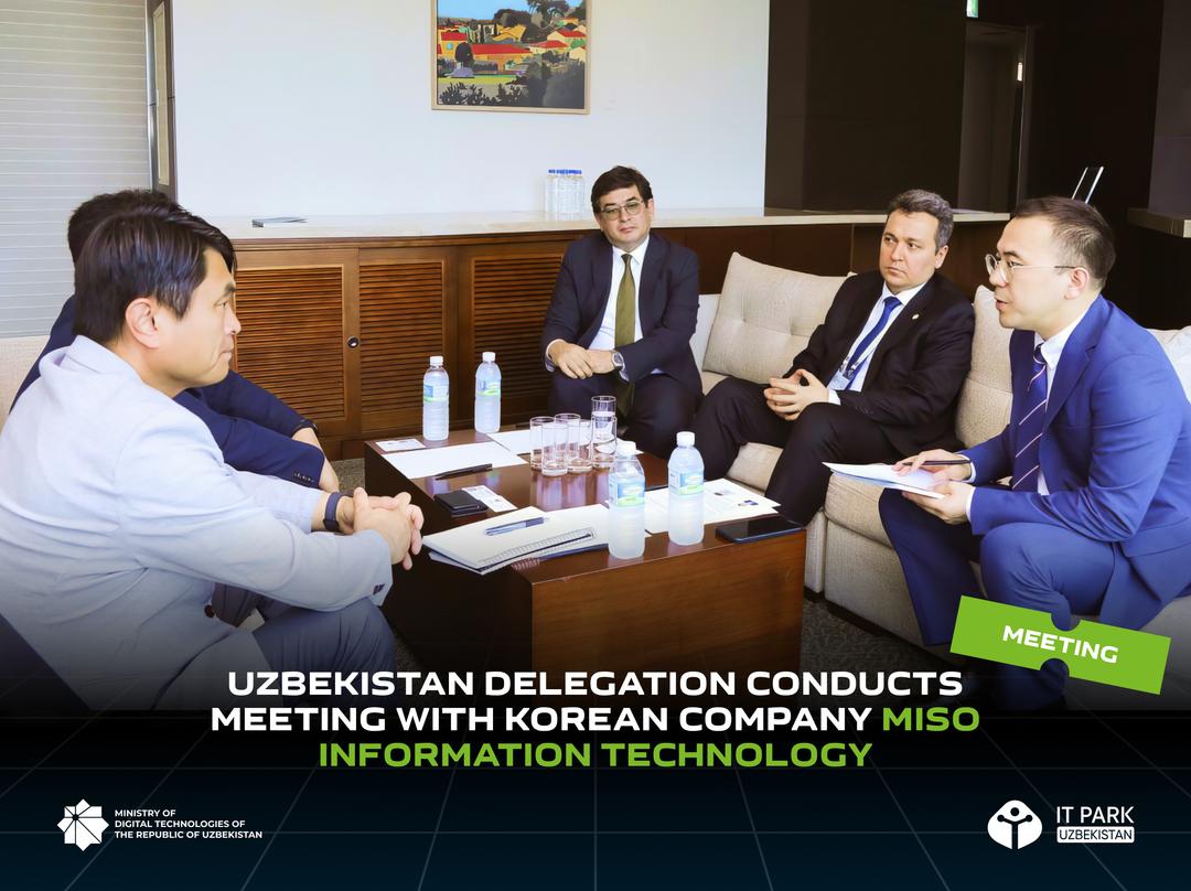 Uzbekistan Delegation Conducts Meeting with Korean Company Miso Information Technology
