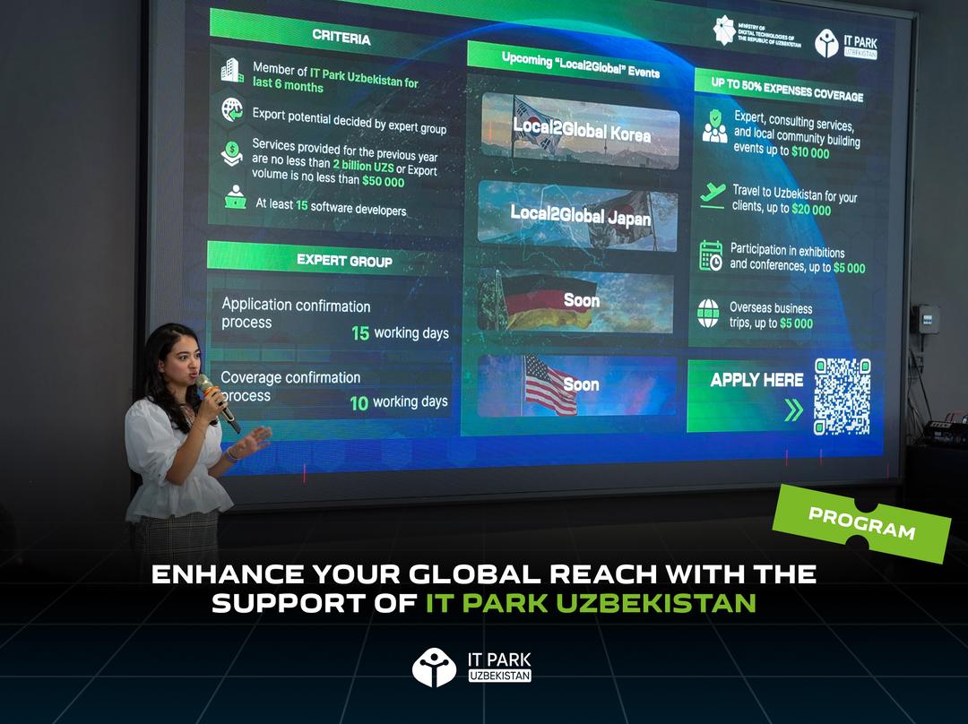 Enhance your global reach with the support of IT Park Uzbekistan