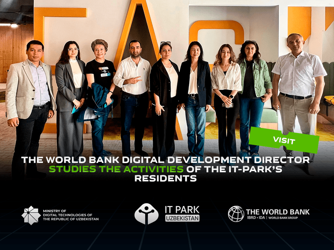The World Bank Digital Development Director studies the activities of the IT Park’s residents