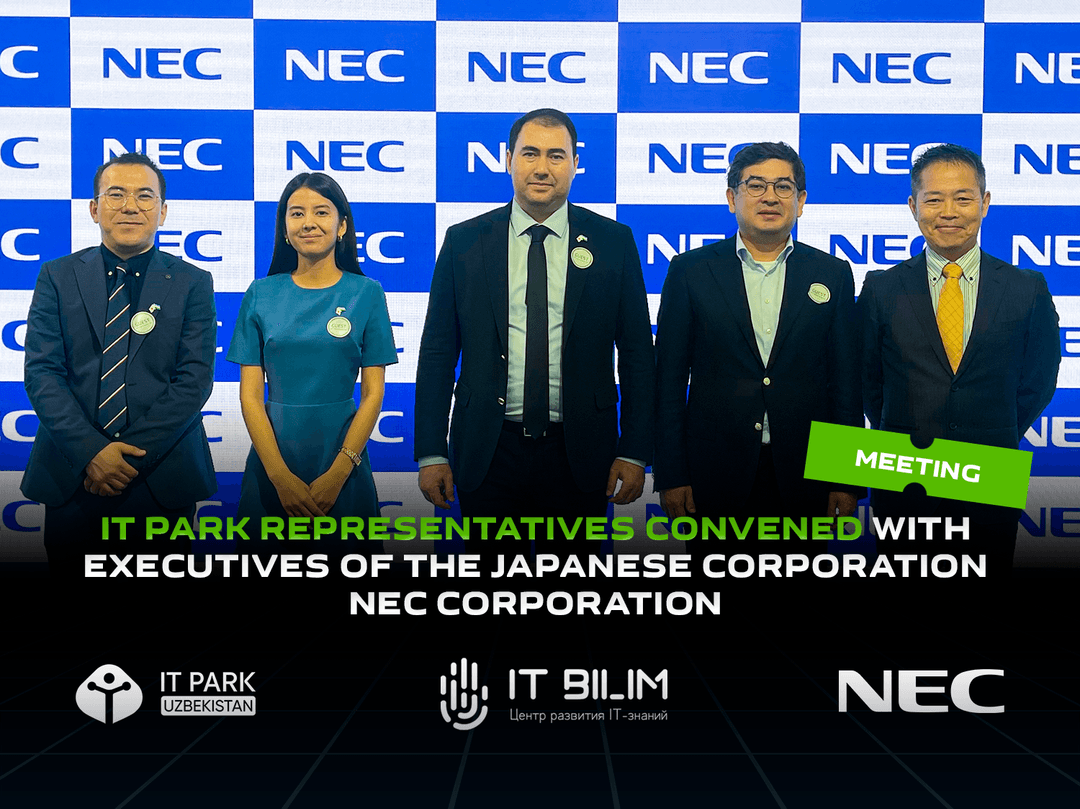 IT Park representatives convened with executives of the Japanese corporation NEC Corporation