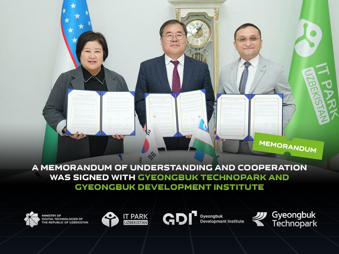 A memorandum of understanding and cooperation was signed with Gyeongbuk TechnoPark and Gyeongbuk Development Institute