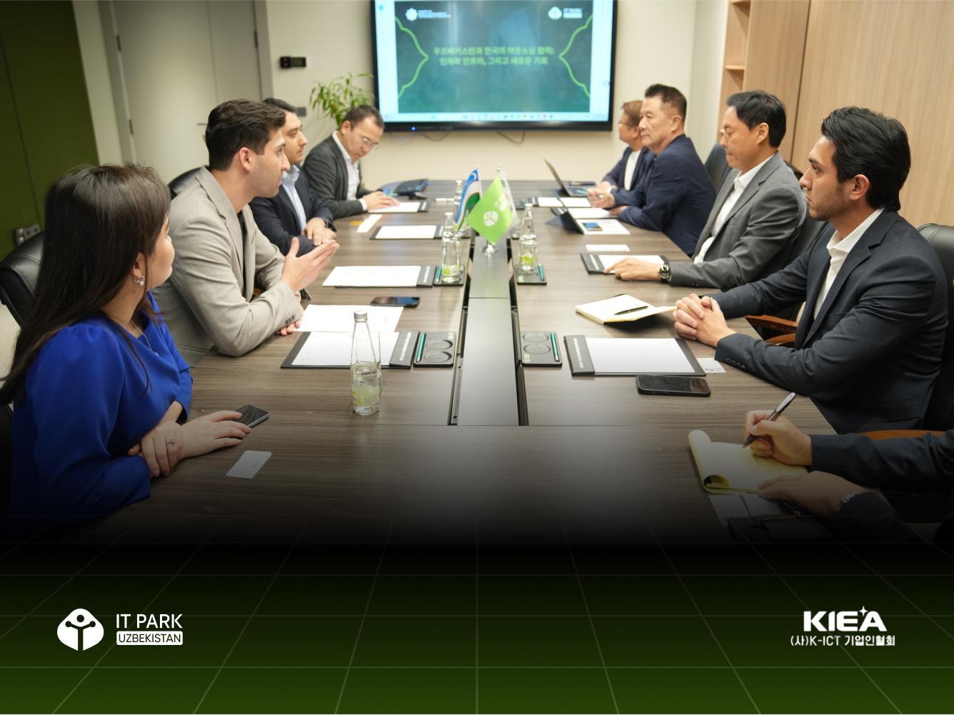 IT Park and the Korea ICT Entrepreneurs Association discussed prospects for enhanced cooperation